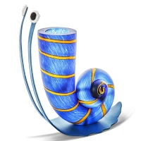 Borowski glaskunst, slow Jack, slak, blauw, verkocht