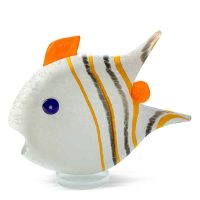 Borowski glasobject, Angelfish, wit