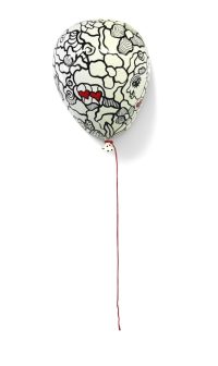 ballon, muurobject, keramiek, popart, line up.